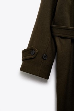 wełniany płaszcz z limitowanej edycji Zara M 38