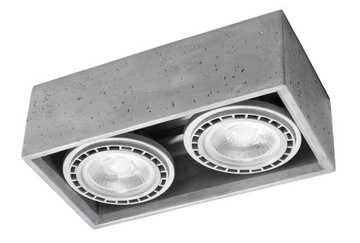 Lampa Sufitowa Nowoczesna Plafon QUATRO 2 Beton