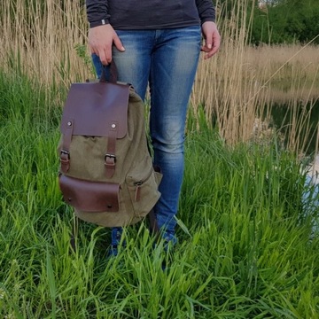 Рюкзак для ноутбука Markroyal 15,6 винтажный холщовый br