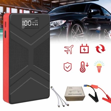 МОЩНЫЙ СТАРТЕР-БУСТЕР POWERBANK 800A НАБОР ФАКЕЛОВ 30000 мАч
