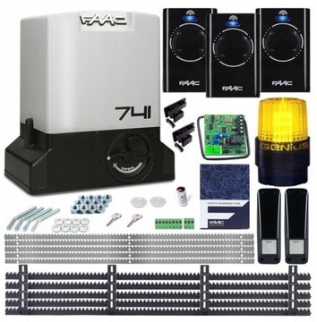 ZESTAW napęd FAAC DELTA 3 741 3xPILOT LAMPA LED