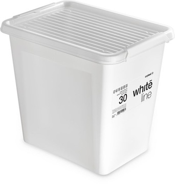 PUDEŁKO POJEMNIK BOX SKRZYNKA BIAŁA 30L