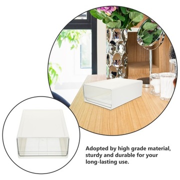 PRZEKŁADKI NA BIURKO PLASTIKOWE POJEMNIKI NA SZUFLADĘ