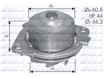 ČERPADLO VODY FIAT BRAVA 1.4 BRAVO I MAREA
