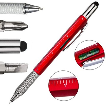 Długopis wielofunkcyjny śrubokręt multitool 6w1
