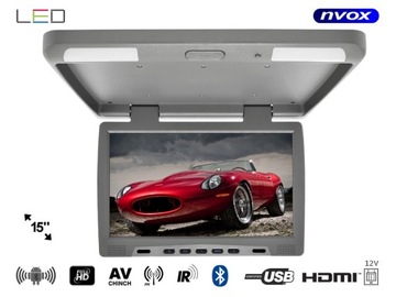 АВТОМОБИЛЬНЫЙ ПОТОЛОЧНЫЙ МОНИТОР 12/24 В ANDROID