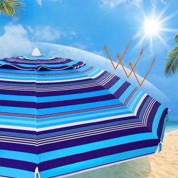 ПЛЯЖНЫЕ ЗОНТЫ СОЛНЕЧНЫЕ ЗОНТЫ ДЛЯ ПЕСКА С СИНИМИ ПОЛОСАМИ