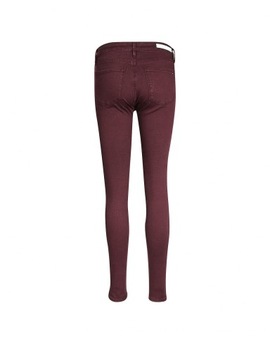 TOMMY HILFIGER SPODNIE JEGGINSY BURGUND (31)