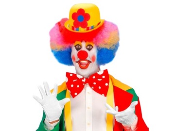 Белые перчатки Widmann с пятью пальцами Santa