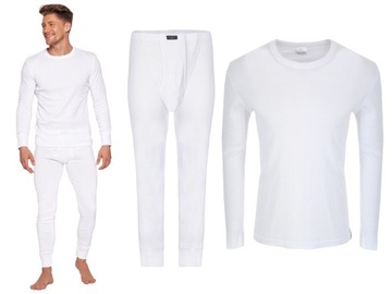 Henderson Basic komplet koszulka kalesony, biel, M