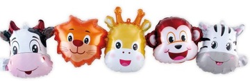 GIRLANDA BALONY FOLIOWE ZWIERZAKI ZOO DŻUNGLA LEW