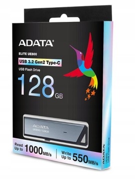 PenDrive 128 ГБ ADATA Elite UE800 USB3.2-C Gen2