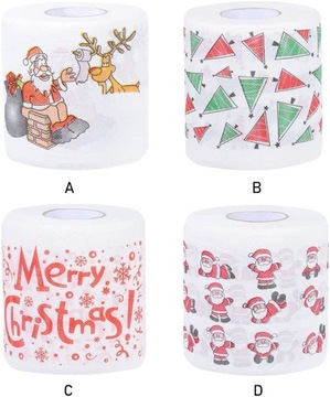РОЖДЕСТВЕНСКАЯ ТУАЛЕТНАЯ БУМАГА САНТА-КЛАУС WC