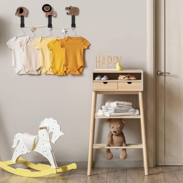 Крючок для детской одежды в форме животных, вешалка для гардероба,