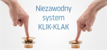 Пробка сифона для умывальника Klik-Klak Old Black - REA