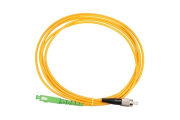 Extralink SC/APC-FC/UPC | Patchcord | Jednomodowy, Simplex, G657A1, 3mm, 2m