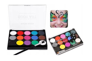 КРАСКИ ДЛЯ КРАСКИ ЛИЦА, ТЕЛА, РОТА 15 шт НОВАЯ МОДЕЛЬ!