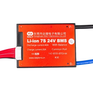 Модуль DALY Balancer BMS 7S 40A 140A 25,9-29,4 В Литий-ионный IP67 PCM ОБЩИЙ ПОРТ