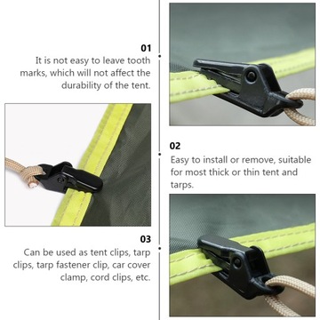 Палатки Водонепроницаемые зажимы типа «крокодил»