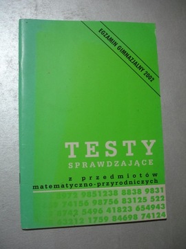 Testy sprawdzające z przedmiotów matematyczno-przy