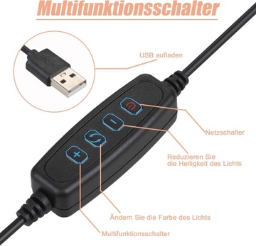 Кольцевой светильник Zacro для селфи