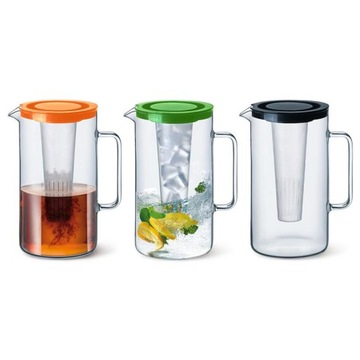 SIMAX КУВШИН ИЗ ЖАРОСТОЙКОГО СТЕКЛА 2,5 Л С ВСТАВКОЙ ДЛЯ ЛЬДА + ЗАПИВАТЕЛЬ
