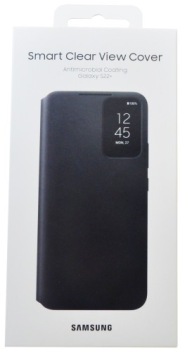 ETUI SAMSUNG SMART CLEAR VIEW COVER CZARNE DO GALAXY S22+ nowe zaplombowane