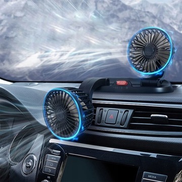 МОЩНЫЙ ВЕНТИЛЯТОР, ДВОЙНОЙ АВТОМОБИЛЬНЫЙ ВЕНТИЛЯТОР, 12 В