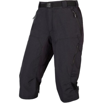 Endura Spodnie 3/4 Hummvee E6195 damskie luźne z wkładką czarne XL