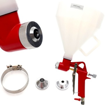 ПИСТОЛЕТ ДЛЯ ШТУКАТУРКИ, ПОКРАСКИ, БЕЛЕНИЯ 5л + 3 НАСАДКИ