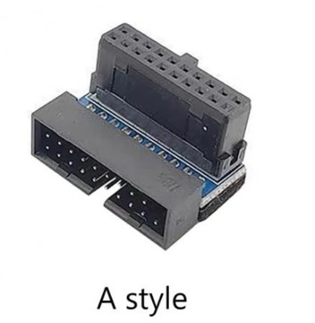 Адаптер угловой разъем USB 3.0 на передней панели 19/20 контактов