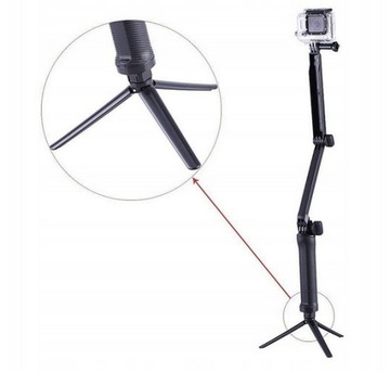 ПАЛКА ДЛЯ СЕЛФИ 3-СТОРОННЯЯ РУЧКА ДЛЯ GOPRO 12 11 10 9 8 7 6