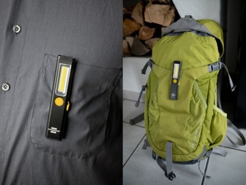 Маленький карманный светодиодный фонарик, мощный, перезаряжаемый фонарь для мастерской, 200 лм.