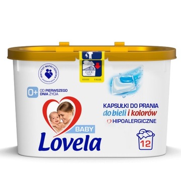 LOVELA kapsułki do prania dla niemowląt 12szt