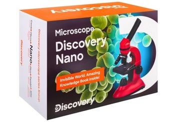 Mikroskop szkolny dla dzieci, optyczny Discovery Nano /400x +książka GRATIS