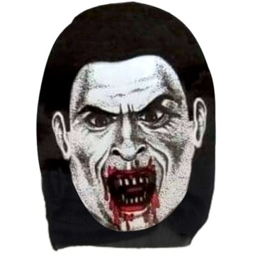 MASKA materiałowa ELASTYCZNA halloween WAMPIR