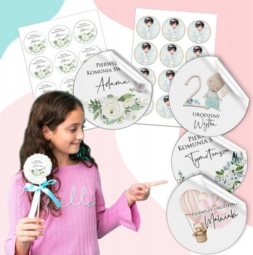 ПЕРВОЕ ПРИЧАСТИЕ - НАКЛЕЙКИ ЛОЛЛИ МЕДОВЫЙ ТОРТ ДЛЯ ГОСТЕЙ [108_4]