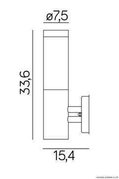 Настенный светильник INOX - ST 025 BL - SU-MA