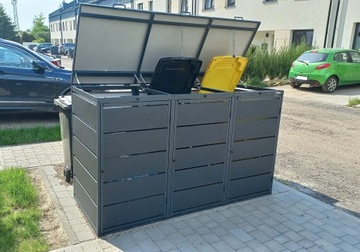 Металлическая конструкция контейнера для мусора Премиум 240-3