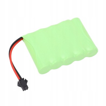 6V BATERIA LITOWA AKUMULATORY 2400MAH Z WYMIENNĄ WTYCZKĄ SM 2P RC DO SAMOCH