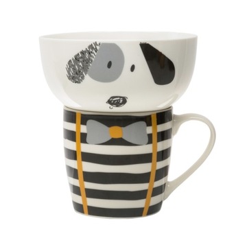 ДЕТСКИЙ ФАРФОРОВЫЙ НАБОР, САЛАТНИК + КРУЖКА БОБИ