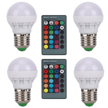 Żarówki zmieniające kolor RGB E27 40W Żarówka LED