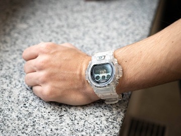 MĘSKI ZEGAREK CASIO DW-6940RX-7ER G-SHOCK TRANSPARENTNY 40TH ANNIVERSARY