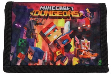 portfel MINECRAFT portfelik rozkładany wzór P34