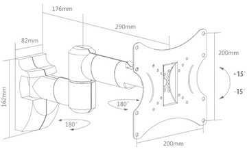 AX FLEXI APOLLO 17-42 RED EAGLE Крепление для телевизора