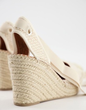 BUTY ESPADRYLE NA KOTURNIE DAMSKIE BEŻOWE 39 1SJJ