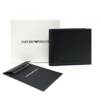 EMPORIO ARMANI skórzany męski portfel Nowy w pudełku BUSINESS wallet