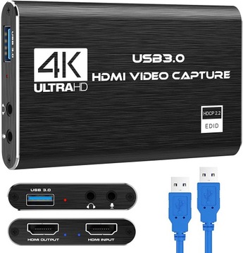ПК USB3.0 4K-захват HDMI-видеорекордер