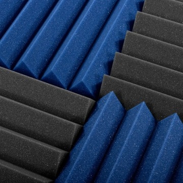 КЛИН АКУСТИЧЕСКАЯ ПЕНА СЕРЫЙ СИНИЙ 50x50x5см украшение стеновых панелей