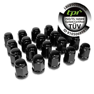 NAKRĘTKI KUTE CZARNE BLACK - NAJMOCNIEJSZE 12x1,25 - PREMIUM TPI TUV 20szt